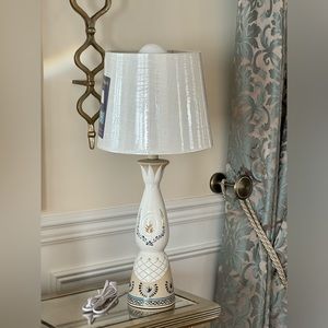Clase Azul Anejo Tequila handcrafted bottle lamp.